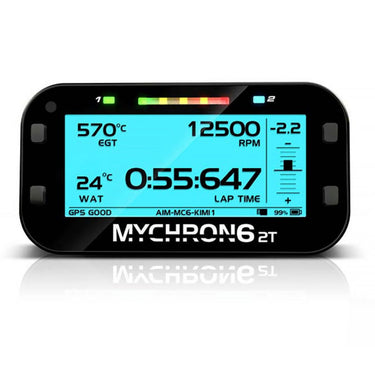 MYCHRON6 2T digital display with various readings on a white background